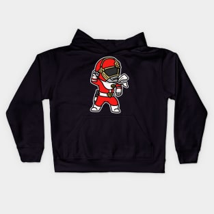 GoggleRed Super Sentai Chibi Style Kawaii Kids Hoodie